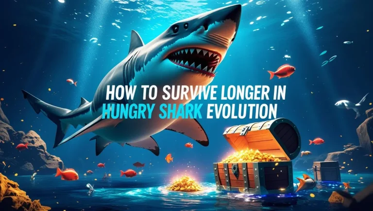 How to Survive Longer in Hungry Shark Evolution