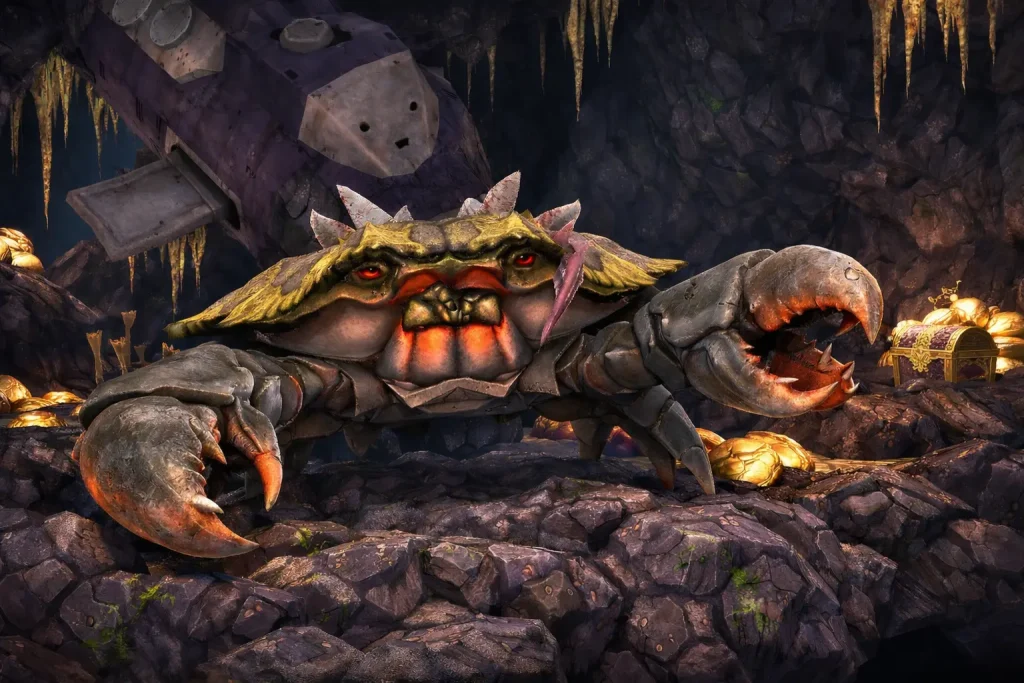 Giant crab in  Hungry Shark World