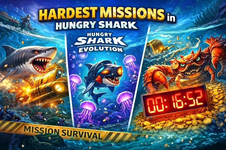 Hardest Missions in Hungry Shark Evolution
